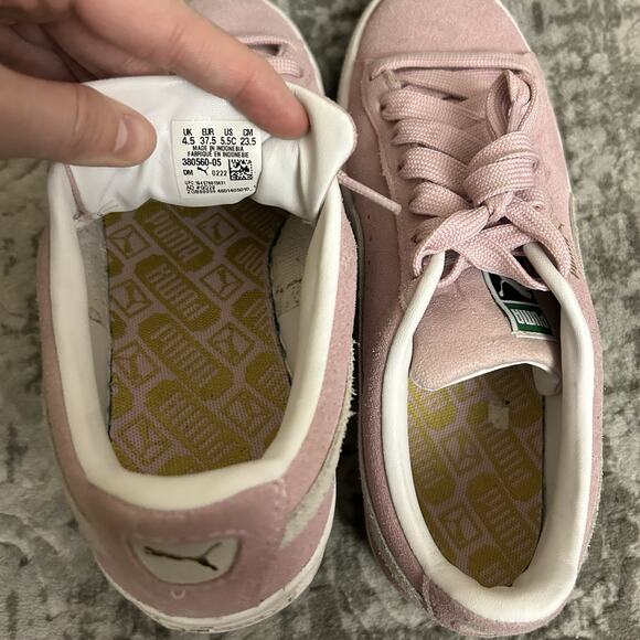 Puma Suede Classic XXI Jr pink lady-puma white rose lady-puma blanc - Picture 4 of 13